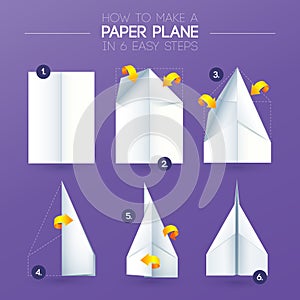 How to make origami Airplane paper folding