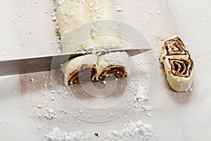 How to make palmier biscuits - french cookies photo