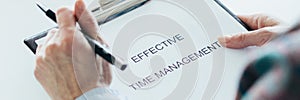 How to manage time effectively