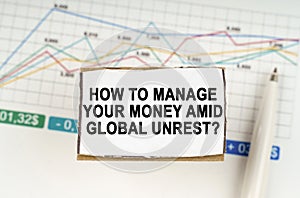 How to manage your money amid global unrest