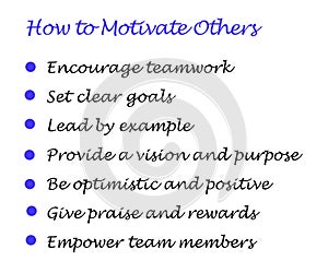 How to Motivate Others