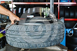 How to remove the tire from the car Alloy Wheels.