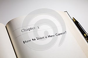 How to start a new career