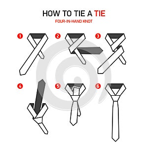 How to tie a tie instructions