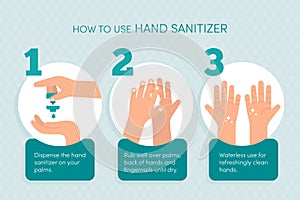 How to use hand sanitizer instructions photo