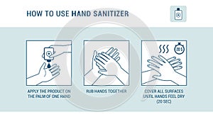 How to use hand sanitizer photo