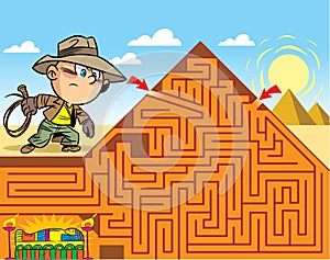 How to walk through the maze to the pharaoh