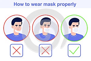 How to wear a mask properly