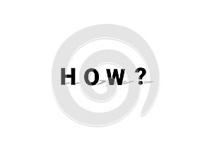 How word question mark black in the center of the page - 3d rendering