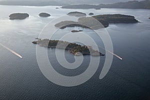 Howe Sound Aerial Landscape View
