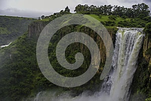 Howick falls waterfall on Umgeni river in Kzn midlands