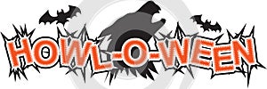Howl-O-Ween Vector Illustration