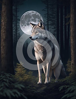 Howling wolf