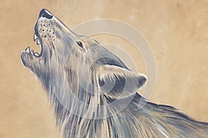 Howling wolf