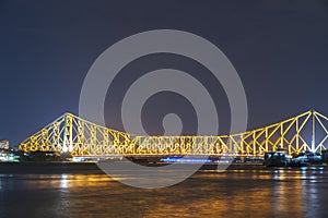 Howrah bridge in golden light