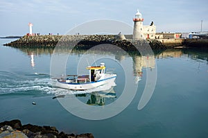 Howth Harbour Lighthouse, Howth Peninsula, County Dublin, Ireland