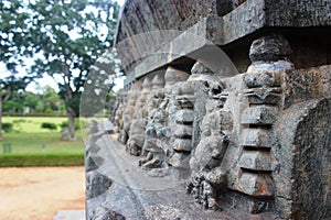 Stone carvings of hoyasala temples photo