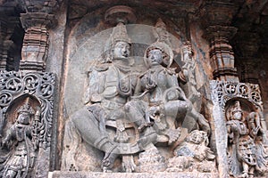 Stone carvings of hoyasala temples