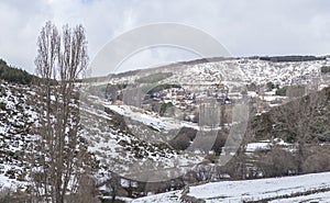 Hoyos del Collado overview, Avila, Castile and Leon, Spain