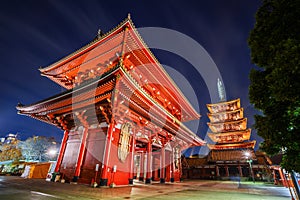 Hozomon gate of Senso-ji Temple in Tokyo