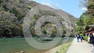 Hozugawa River, near Arashiyama, Kyoto, Japan