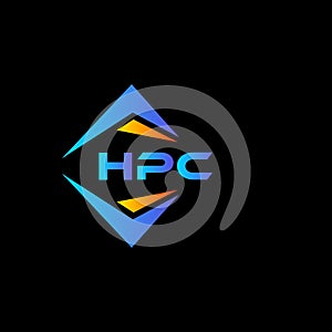 HPC abstract technology logo design on Black background. HPC creative initials letter logo concept photo