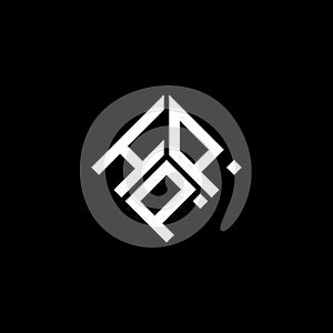 HPP letter logo design on black background. HPP creative initials letter logo concept. HPP letter design