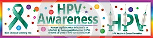 HPV awareness 3 dose vaccine banner