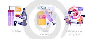 HPV prevention vector concept metaphors.