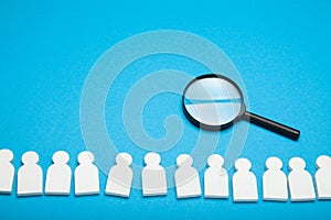 Hr candidate selection, staffing talent background. Choice business career photo