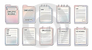 HR documents and forms collection