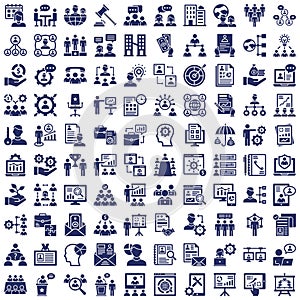 HR Management Vector Icons Set every single icon can be easily modified or edited