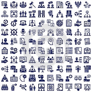 HR Management Vector Icons Set every single icon can be easily modified or edited photo