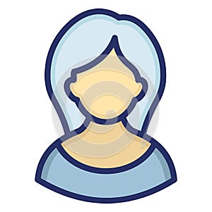 HR Manager Isolated Vector icon which can easily modify or edit