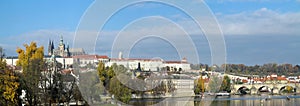 Hradcany - cathedral of St Vitus and Charles bridge