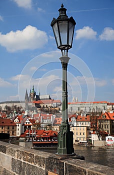 Hradcany from Charles Bridge, Prague photo