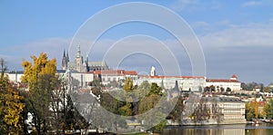 Hradcany - Prague castle and cathedral of St Vitus