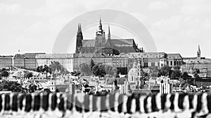 Hradcany and Prague Castle panoramic view, Czech Republic