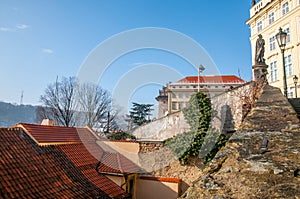 Hradcany. Prague Castle and part of New Castle Staircase