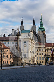 Hradcany square, Prague, Czech republic