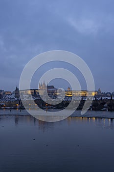 Hradcany in winter time, Prague, Czech Republic