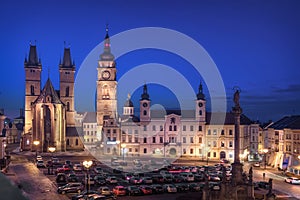 Hradec Kralove, Czechia. View of Market square