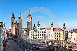 Hradec Kralove, Czechia. View of Market square