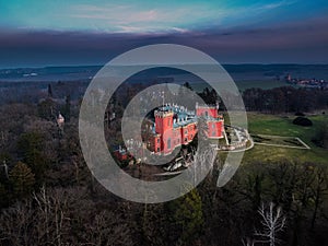 Hradek at Nechanice is a neo-Gothic chateau in west bohemia in Czech Republic