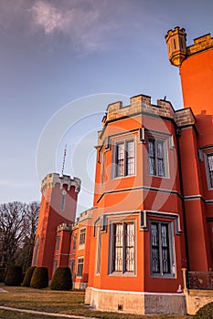 Hradek at Nechanice is a neo-Gothic chateau in west bohemia in Czech Republic