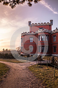 Hradek at Nechanice is a neo-Gothic chateau in west bohemia in Czech Republic