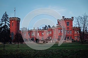 Hradek at Nechanice is a neo-Gothic chateau in west bohemia in Czech Republic