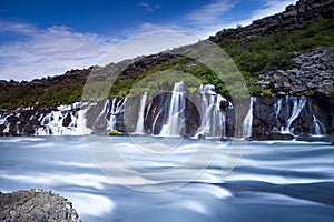 Hraunfossar waterfall