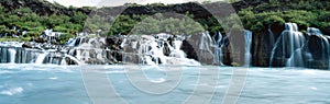 Hraunfossar waterfall