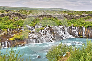 Hraunfossar Waterfall, Iceland